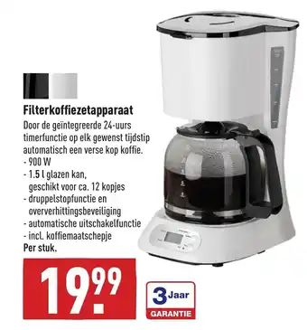 ALDI Filterkoffiezetapparaat aanbieding