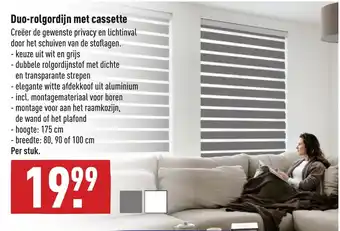 ALDI Duo-rolgordijn met cassette aanbieding