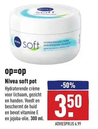 ALDI Nivea soft pot 300ml aanbieding