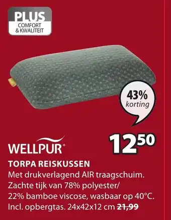 Jysk Wellpur Reiskussen Torpa aanbieding