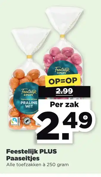 PLUS Feestelijk Paaseitjes aanbieding