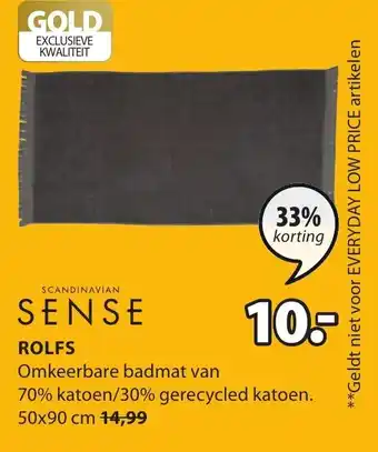 Jysk Sense Badmat Rolfs 50*90 aanbieding