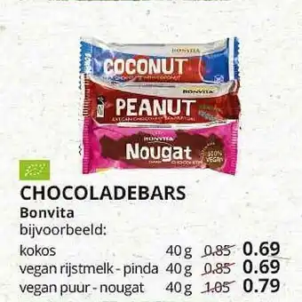 Natuurwinkel Chocoladebars Bonvita aanbieding