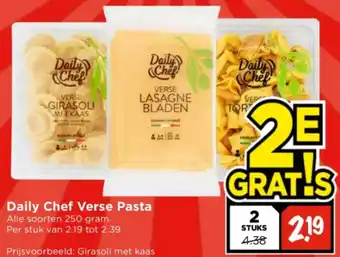 Vomar Voordeelmarkt Daily Chef Verse Pasta 250g aanbieding