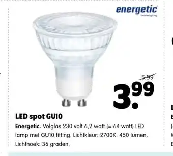 Plentyparts LED Spot GU10 aanbieding