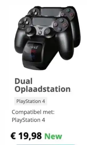 Game Mania Dual Oplaadstation aanbieding