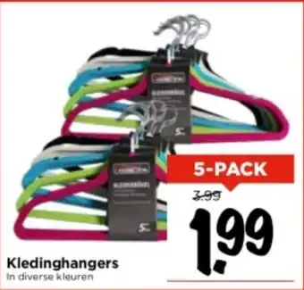 Vomar Voordeelmarkt Kledinghangers 5-pack aanbieding