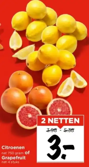 Vomar Voordeelmarkt Citroenen of Grapefruit aanbieding