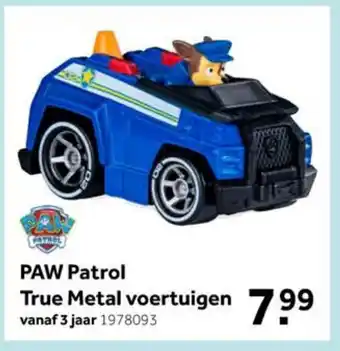 Intertoys PAW Patrol True Metal Voertuigen aanbieding