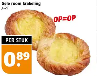 Poiesz Gele room krakeling aanbieding