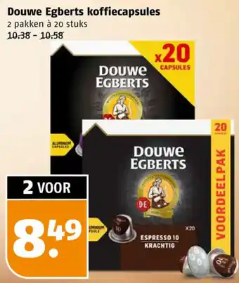 Poiesz Douwe Egberts koffiecapsules aanbieding