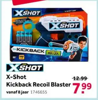 Intertoys X-Shot Kickback Recoil Blaster aanbieding