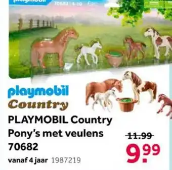 Intertoys Playmobil Country Pony's met veulens 70682 aanbieding