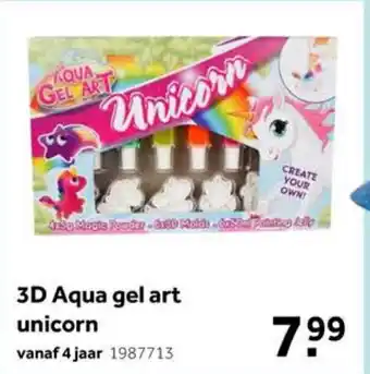 Intertoys 3D Aqua gel art unicorn aanbieding