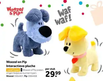 Intertoys Woezel en Pip Interactieve pluche aanbieding