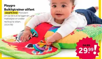 Intertoys Playgro Buikligtrainer olifant aanbieding