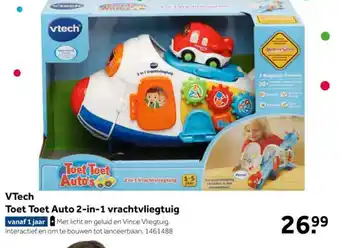 Intertoys VTech Toet Toet Auto 2-in-1 vrachtvliegtuig aanbieding