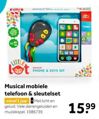 Intertoys Musical mobiele telefoon & sleutelset aanbieding