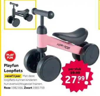 Intertoys Playfun Loopfiets aanbieding