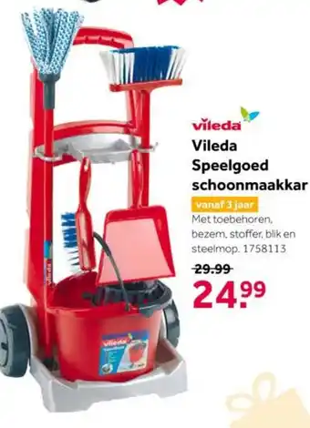 Intertoys Vileda Speelgoed schoonmaakkar aanbieding