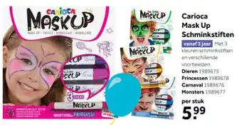 Intertoys Carioca Mask Up Schminkstiften aanbieding