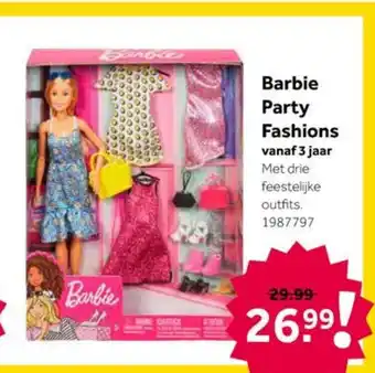 Intertoys Barbie Party Fashions aanbieding