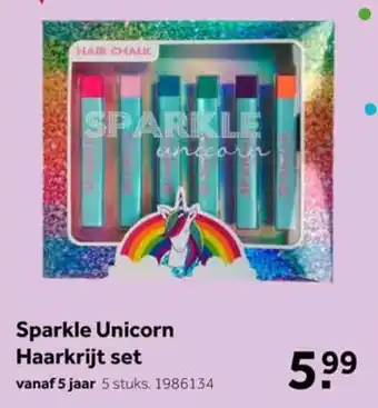 Intertoys Sparkle Unicorn Haarkrijt set aanbieding