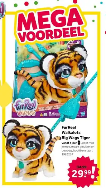 Intertoys FurReal Walkalots Big Wags Tiger aanbieding