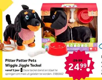 Intertoys Pitter Patter Pets Wiggle Jiggle Teckel aanbieding
