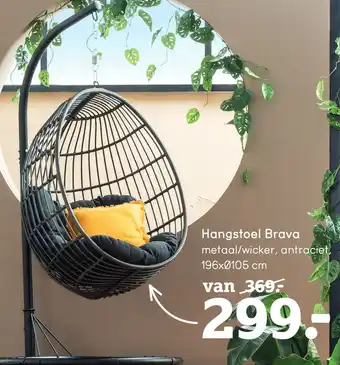 Leen Bakker Hangstoel brava aanbieding