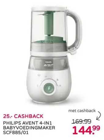 Prenatal Philips Avent 4in1 Babyvoedingmaker | SCF885/01 aanbieding