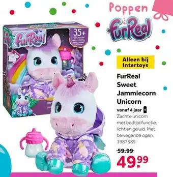 Intertoys Furreal sweet jammiecorn unicorn aanbieding