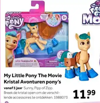 Intertoys My little pony the movie kristal avonturen pony's aanbieding