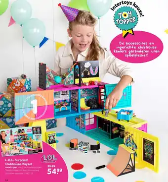 Intertoys L.o.l/ surprise! clubhouse playset aanbieding