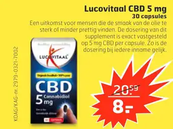 Trekpleister Lucovitaal CBD 5 mg aanbieding