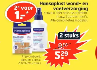 Trekpleister Hansaplast wond- en voetverzorging aanbieding