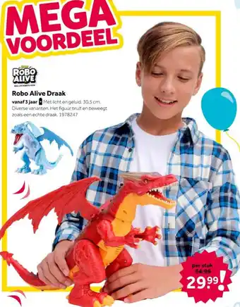 Intertoys Robo alive draak aanbieding