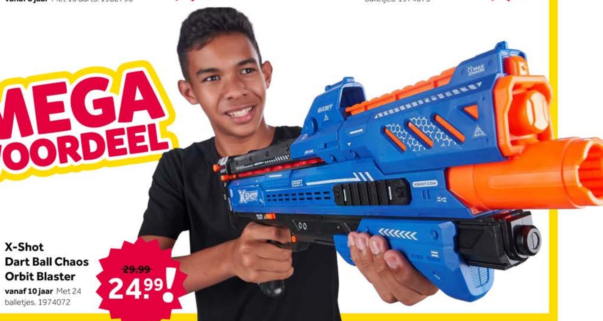 Xshot dart ball chaos orbit blaster aanbieding bij Intertoys