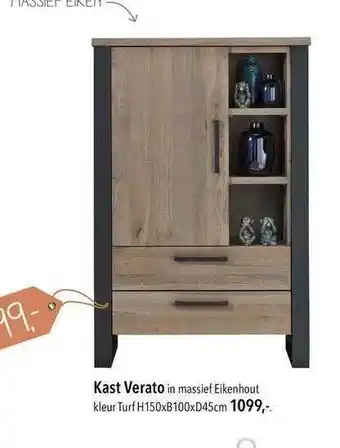 Pronto wonen Kast VeratoH150xB100xD45cm aanbieding