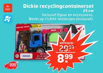 Trekpleister Dickie recyclingcontainerset aanbieding