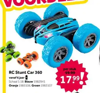 Intertoys RC stunt car 360 aanbieding