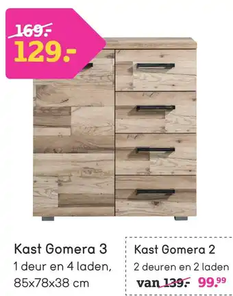 Leen Bakker Kast gomera 3 aanbieding