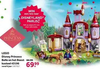 Intertoys Lego Disney Princess Belle en het Beest kasteel 43196 aanbieding