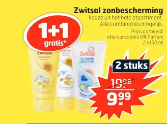 Trekpleister Zwitsal zonbescherming aanbieding