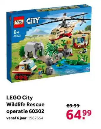 Intertoys Lego City Wildlife Rescue operatie 60302 aanbieding