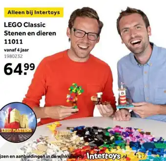 Intertoys Lego Classic Stenen en dieren 11011 aanbieding