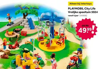 Intertoys Playmobil City Life Vrolijke speeltuin 5024 aanbieding