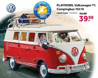 Intertoys Playmobil Volkswagen T1 Campingbus 70176 aanbieding