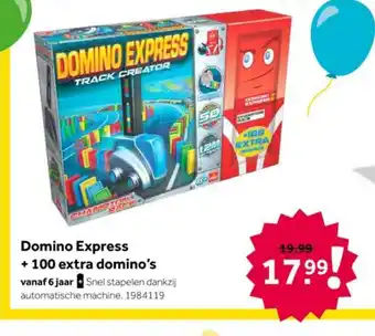 Intertoys Domino Express + 100 extra domino's aanbieding