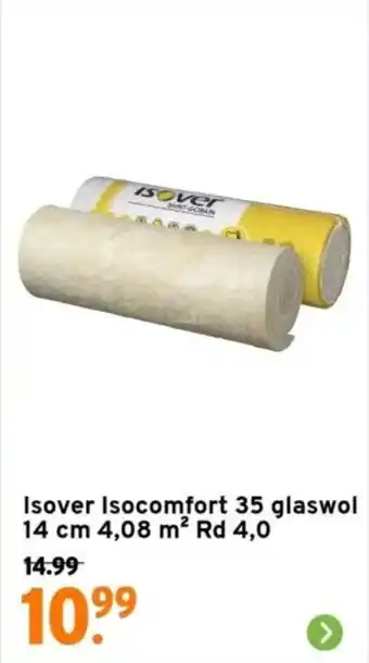 GAMMA Isover isocomfort 35 glaswol 14 cm 4,08m2 rd 4,0 aanbieding